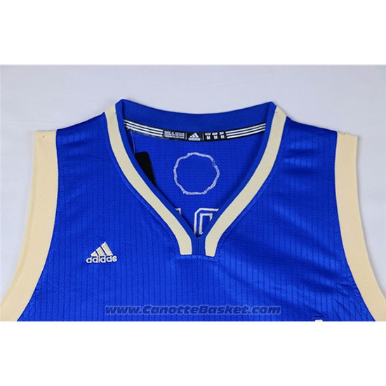 Maglia Natale 2015 Golden State Warriors Harrison Barnes #40 Blu
